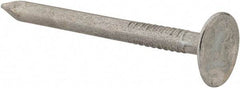 Value Collection - 11 Gauge, 1-1/2" OAL Roofing Nails - Ring Shank, Grade 2 Steel, Galvanized Finish - Top Tool & Supply