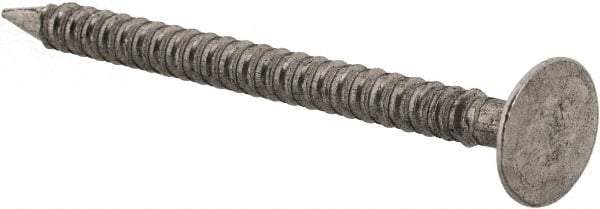 Value Collection - 13 Gauge, 1-1/2" OAL Underlayment Nails - Annular Thread Shank, Grade 2 Steel, Uncoated - Top Tool & Supply