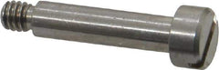 Made in USA - 3/16" Shoulder Diam x 3/4" Shoulder Length, #8-32 UNC, Slotted Precision Shoulder Screw - 303, 18-8 Stainless Steel, Uncoated, 5/32" Head Height x 5/16" Head Diam - Top Tool & Supply