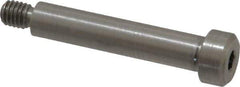 Made in USA - 1/4" Shoulder Diam x 1-1/4" Shoulder Length, #10-32 UNF, Hex Socket Precision Shoulder Screw - 303 Stainless Steel, Uncoated, 3/16" Head Height x 3/8" Head Diam - Top Tool & Supply