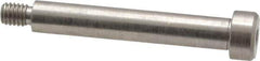 Made in USA - 1/4" Shoulder Diam x 1-1/2" Shoulder Length, #10-32 UNF, Hex Socket Precision Shoulder Screw - 303 Stainless Steel, Uncoated, 3/16" Head Height x 3/8" Head Diam - Top Tool & Supply