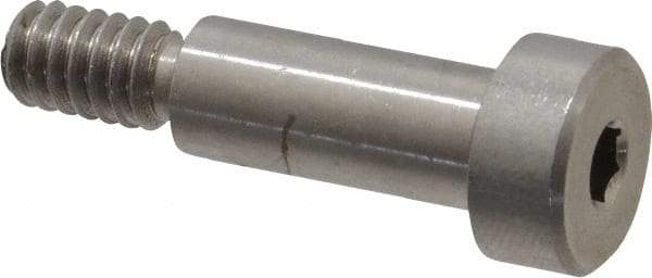 Made in USA - 5/16" Shoulder Diam x 3/4" Shoulder Length, 1/4-20 UNC, Hex Socket Precision Shoulder Screw - 303, 18-8 Stainless Steel, Uncoated, 7/32" Head Height x 1/2" Head Diam - Top Tool & Supply