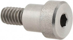 Made in USA - 3/8" Shoulder Diam x 5/16" Shoulder Length, 1/4-20 UNC, Hex Socket Precision Shoulder Screw - 303 Stainless Steel, Uncoated, 7/32" Head Height x 1/2" Head Diam - Top Tool & Supply