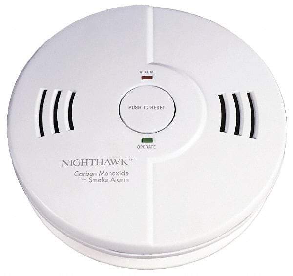 Kidde - 5-3/4 Inch Diameter, Smoke and Carbon Monoxide Alarm - 85 dB Decibel Rating, AA Battery Included, Indicating Light, Tamper Resistant - Top Tool & Supply