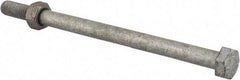 Value Collection - 5/16-18 Thread, 5" Length Under Head, Steel Hex Head Bolt - Hot Dipped Galvanized Coated, 1/2" Hex, UNC Thread, ANSI/ASME B18.2.2 & ASME B18.2.1, Grade 2 - Top Tool & Supply