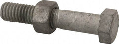 Value Collection - 3/8-16 Thread, 2" Length Under Head, Steel Hex Head Bolt - Hot Dipped Galvanized Coated, 9/16" Hex, UNC Thread, ANSI/ASME B18.2.2 & ASME B18.2.1, Grade 2 - Top Tool & Supply