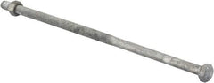 Value Collection - 3/8-16 Thread, 10" Length Under Head, Steel Hex Head Bolt - Hot Dipped Galvanized Coated, 9/16" Hex, ANSI/ASME B18.2.2 & ASME B18.2.1, Grade 2 - Top Tool & Supply