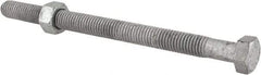 Value Collection - 1/2-13 Thread, 7" Length Under Head, Steel Hex Head Bolt - Hot Dipped Galvanized Coated, 3/4" Hex, UNC Thread, ANSI/ASME B18.2.2 & ASME B18.2.1, Grade 2 - Top Tool & Supply