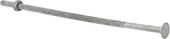 Value Collection - 1/4-20 UNC 8" Length Under Head, Standard Square Neck, Carriage Bolt - 1006-1050 Steel, Galvanized Zinc-Plated Finish - Top Tool & Supply