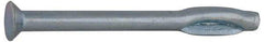 Value Collection - 1/4" Diam, 1/4" Drill, 4" OAL, 1-1/2" Min Embedment Split-Drive Concrete Anchor - Steel, Zinc-Plated Finish, Flat Head - Top Tool & Supply