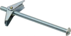 Value Collection - 5/16" Screw, 5/16" Diam, 5" Long, Toggle Bolt Drywall & Hollow Wall Anchor - 5/16" Drill, Zinc Plated, Steel, Use in Concrete, & Masonry, Hollow Tile, Plaster & Wallboard - Top Tool & Supply