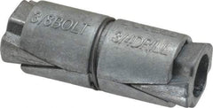 Value Collection - 3/8" Diam, 3/4" Drill, 1-1/2" OAL, Double Expansion Concrete Anchor - Zinc - Top Tool & Supply