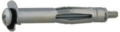 Value Collection - #6 to 32 Screw, 1/8" Diam, 3/4" Long, 1/8 to 1/4" Thick, Sleeve Drywall & Hollow Wall Anchor - 1/8" Drill, Zinc Plated, Steel, Use in Drywall - Top Tool & Supply