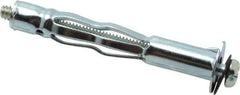 Value Collection - #10 to 24 Screw, 3/16" Diam, 2-1/2" Long, 3/4 to 1-3/16" Thick, Sleeve Drywall & Hollow Wall Anchor - 3/16" Drill, Zinc Plated, Steel, Use in Drywall - Top Tool & Supply