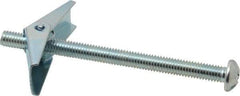 Value Collection - 3/8" Screw, 3/8" Diam, 5" Long, Toggle Bolt Drywall & Hollow Wall Anchor - 3/8" Drill, Zinc Plated, Steel, Use in Concrete, & Masonry, Hollow Tile, Plaster & Wallboard - Top Tool & Supply