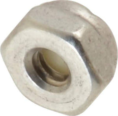 Value Collection - #6-32 UNC 18-8 Hex Lock Nut with Nylon Insert - 5/16" Width Across Flats, 3/16" High - Top Tool & Supply