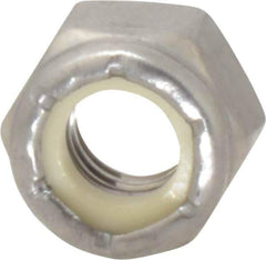 Value Collection - 5/16-18 UNC 18-8 Hex Lock Nut with Nylon Insert - 1/2" Width Across Flats, 23/64" High - Top Tool & Supply