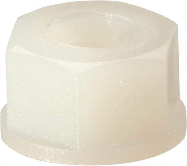 Made in USA - #8-32 UNC Hex Lock Nut with Nylon Insert - 5.84mm High - Top Tool & Supply