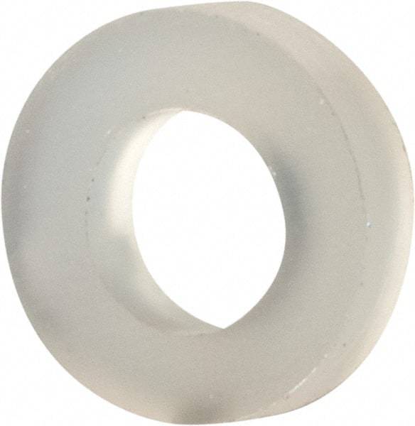 Made in USA - #4 Screw, Grade 6/6 Nylon Standard Flat Washer - 2.84mm ID x 5.23mm OD, 1.35mm Thick - Top Tool & Supply