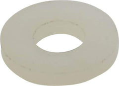 Made in USA - #8 Screw, Grade 6/6 Nylon Standard Flat Washer - 4.5mm ID x 10.36mm OD, 1.57mm Thick - Top Tool & Supply