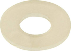 Made in USA - #10 Screw, Grade 6/6 Nylon Standard Flat Washer - 4.95mm ID x 11.1mm OD, 0.79mm Thick - Top Tool & Supply