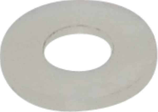 Made in USA - #10 Screw, Grade 6/6 Nylon Standard Flat Washer - 5.08mm ID x 11.43mm OD, 1.22mm Thick - Top Tool & Supply