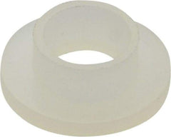 Made in USA - 1/4" Screw, 1/8" Shoulder Length, Nylon Shoulder Washer - Natural, 0.513" Flange Diam, 1/16" Flange Thickness, 0.26" ID, 5/16" OD - Top Tool & Supply