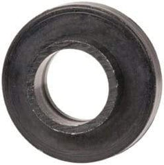 Made in USA - #6 Screw, 3/64" Shoulder Length, Nylon Shoulder Washer - Black, 0.29" Flange Diam, 3/64" Flange Thickness, 0.14" ID, 0.17" OD - Top Tool & Supply