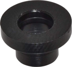 Made in USA - #8 Screw, 1/8" Shoulder Length, Nylon Shoulder Washer - Black, 11/32" Flange Diam, 1/16" Flange Thickness, 0.173" ID, 0.205" OD - Top Tool & Supply