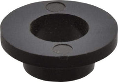 Made in USA - 1/4" Screw, 1/8" Shoulder Length, Nylon Shoulder Washer - Black, 0.513" Flange Diam, 1/16" Flange Thickness, 0.26" ID, 5/16" OD - Top Tool & Supply