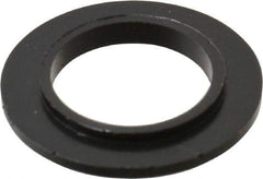 Made in USA - 3/8" Screw, 1/32" Shoulder Length, Nylon Shoulder Washer - Black, 0.622" Flange Diam, 3/64" Flange Thickness, 0.383" ID, 0.434" OD - Top Tool & Supply