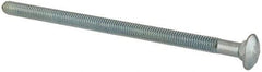 Value Collection - 3/8-16 UNC 7" Length Under Head, Standard Square Neck, Carriage Bolt - Grade 2 Steel, Zinc-Plated Finish - Top Tool & Supply