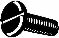 Value Collection - 1/4-20 UNC 1" Length Under Head Slotted Thread Cutting Screw - Top Tool & Supply