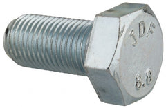 Value Collection - M12x1.25mm Metric Fine, 25mm Length Under Head Hex Head Cap Screw - Top Tool & Supply