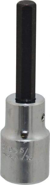 Proto - 1/2" Drive, 5/16" Hex Bit Socket - 3-1/4" OAL, 1-3/4" Bit Length - Top Tool & Supply