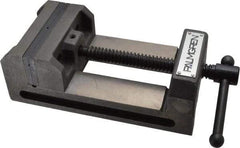 Palmgren - 4-1/2" Jaw Opening Capacity x 1-1/2" Throat Depth, Horizontal Drill Press Vise - 4" Wide Jaw, Stationary Base, Standard Speed, 7-5/16" OAL x 2-3/4" Overall Height - Top Tool & Supply