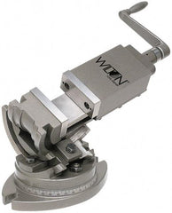 Wilton - 4" Jaw Width, 4" Jaw Opening Capacity, 3-Way Angle Swivel Machine Vise - Manual Operation, 1 Station, 19-45/64" Long x 10-13/32" High x 1-1/2" Deep, Alloy Steel - Top Tool & Supply