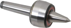 Rohm - MT3 Taper Shank, 2.362" Head Diam 882 Lb Capacity Live Center - 5,000 Max RPM, 1.661" Head Length, 63/64" Point Diam, 1.85" Point Len, 880 Lb Max Workpc, 6.949" OAL, Long Point - Top Tool & Supply