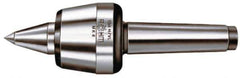 Rohm - MT6 Taper Shank, 4.134" Head Diam 5,512 Lb Capacity Live Center - 2,600 Max RPM, 3.217" Head Length, 1.9685" Point Diam, 3.071" Point Len, 5,500 Lb Max Workpc, 13.976" OAL, Long Point - Top Tool & Supply