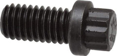 Value Collection - 3/8-16 UNC, 3/4" Length Under Head, 12 Point Drive Flange Bolt - 3/4" Thread Length, 170M PSI Alloy Steel, Smooth Flange, Uncoated - Top Tool & Supply