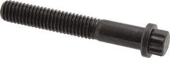 Value Collection - 3/8-16 UNC, 2-1/2" Length Under Head, 12 Point Drive Flange Bolt - 1" Thread Length, 170M PSI Alloy Steel, Smooth Flange, Uncoated - Top Tool & Supply