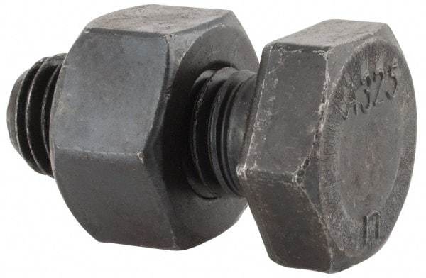 Value Collection - 5/8-11 Thread, 1-1/2" Length Under Head, Steel Hex Head Bolt - Uncoated, UNC Thread, ASTM A325 - Top Tool & Supply