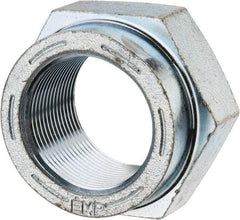 Value Collection - 1-1/2 - 12 UNF Grade C Hex Lock Nut with Distorted Thread - 2-1/4" Width Across Flats, 1-5/16" High, Cadmium Clear-Plated Finish - Top Tool & Supply