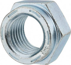 Value Collection - 1-1/4 - 7 UNC Grade C Hex Lock Nut with Distorted Thread - 1-7/8" Width Across Flats, 1-3/32" High, Cadmium Clear-Plated Finish - Top Tool & Supply