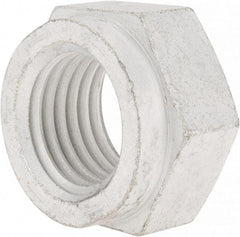 Value Collection - 1-1/2 - 6 UNC Grade C Hex Lock Nut with Distorted Thread - 2-1/4" Width Across Flats, 1-5/16" High, Cadmium Clear-Plated Finish - Top Tool & Supply