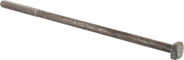 Value Collection - 1/2-13" UNC, 12" Length Under Head Square Head Bolt - Grade 2 Steel, Uncoated - Top Tool & Supply