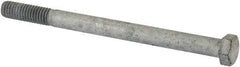 Value Collection - 3/8-16 Thread, 5" Length Under Head, Steel Hex Head Bolt - Hot Dipped Galvanized Coated, UNC Thread, ASTM A307, Grade 2 - Top Tool & Supply