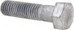 Value Collection - 1/2-13 Thread, 2" Length Under Head, Steel Hex Head Bolt - Hot Dipped Galvanized Coated, 3/4" Hex, UNC Thread, ANSI/ASME B18.2.2 & ASME B18.2.1, Grade 2 - Top Tool & Supply