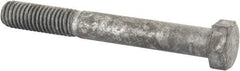 Value Collection - 1/2-13 Thread, 4" Length Under Head, Steel Hex Head Bolt - Hot Dipped Galvanized Coated, 3/4" Hex, UNC Thread, ANSI/ASME B18.2.2 & ASME B18.2.1, Grade 2 - Top Tool & Supply