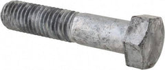 Value Collection - 5/8-11 Thread, 3" Length Under Head, Steel Hex Head Bolt - Hot Dipped Galvanized Coated, 15/16" Hex, UNC Thread, ANSI/ASME B18.2.2 & ASME B18.2.1, Grade 2 - Top Tool & Supply